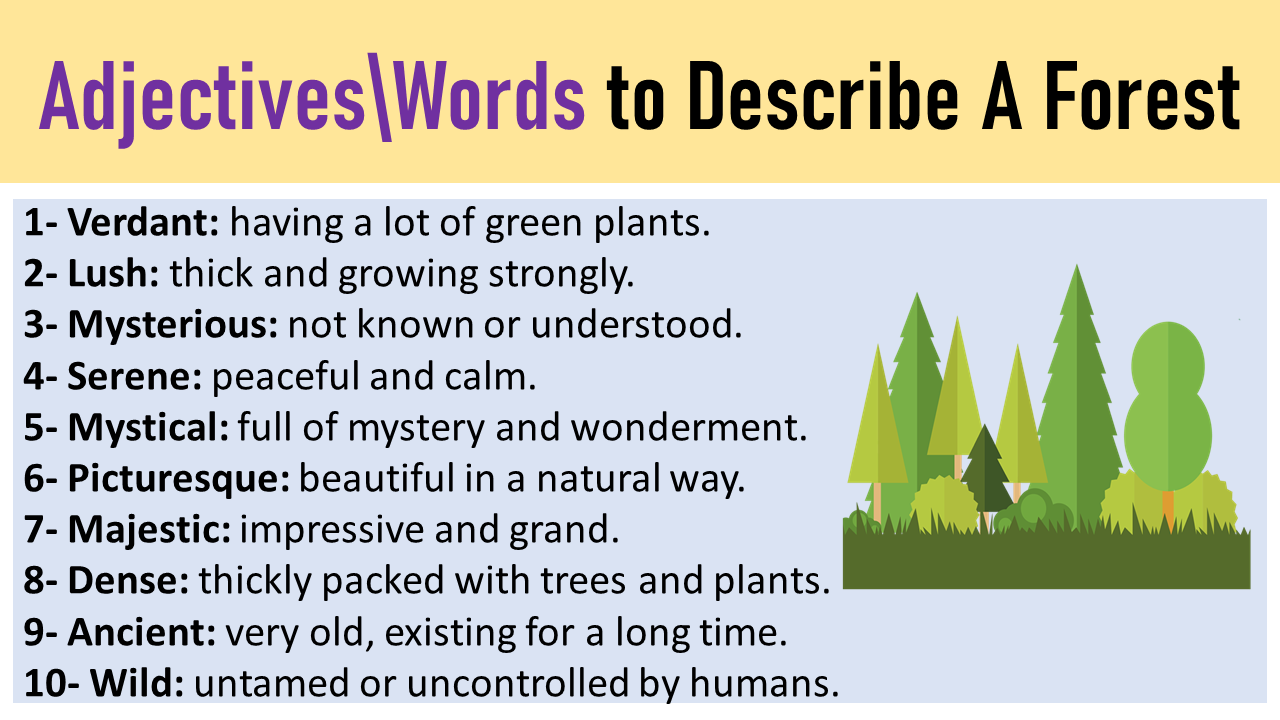 how to describe trees creative writing