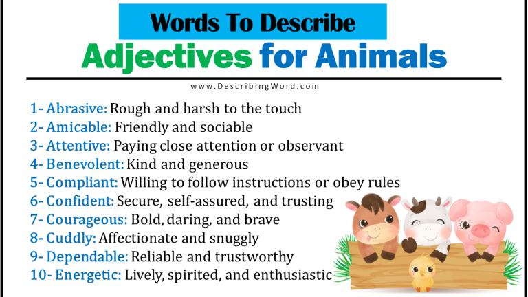 descriptive-words-for-animals