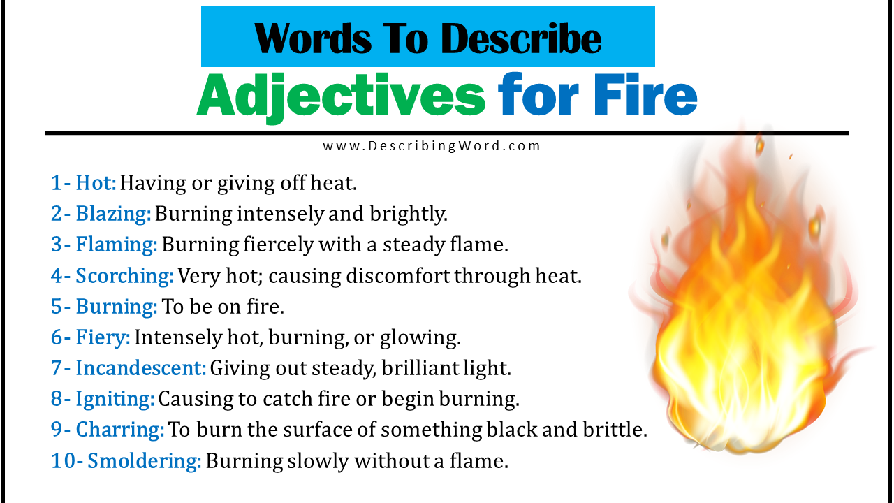 how to describe flames creative writing