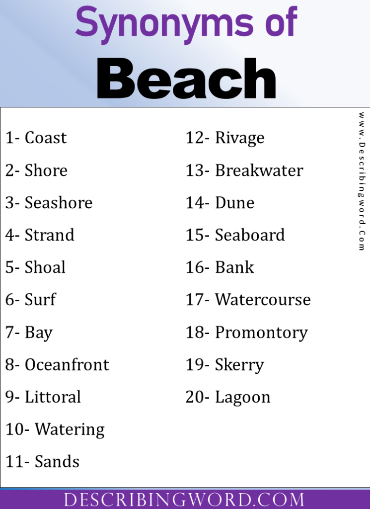 Adjectives for Beach, Words to Describe Beach