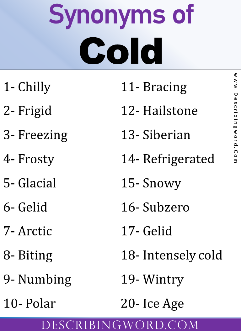 146-words-to-describe-cold