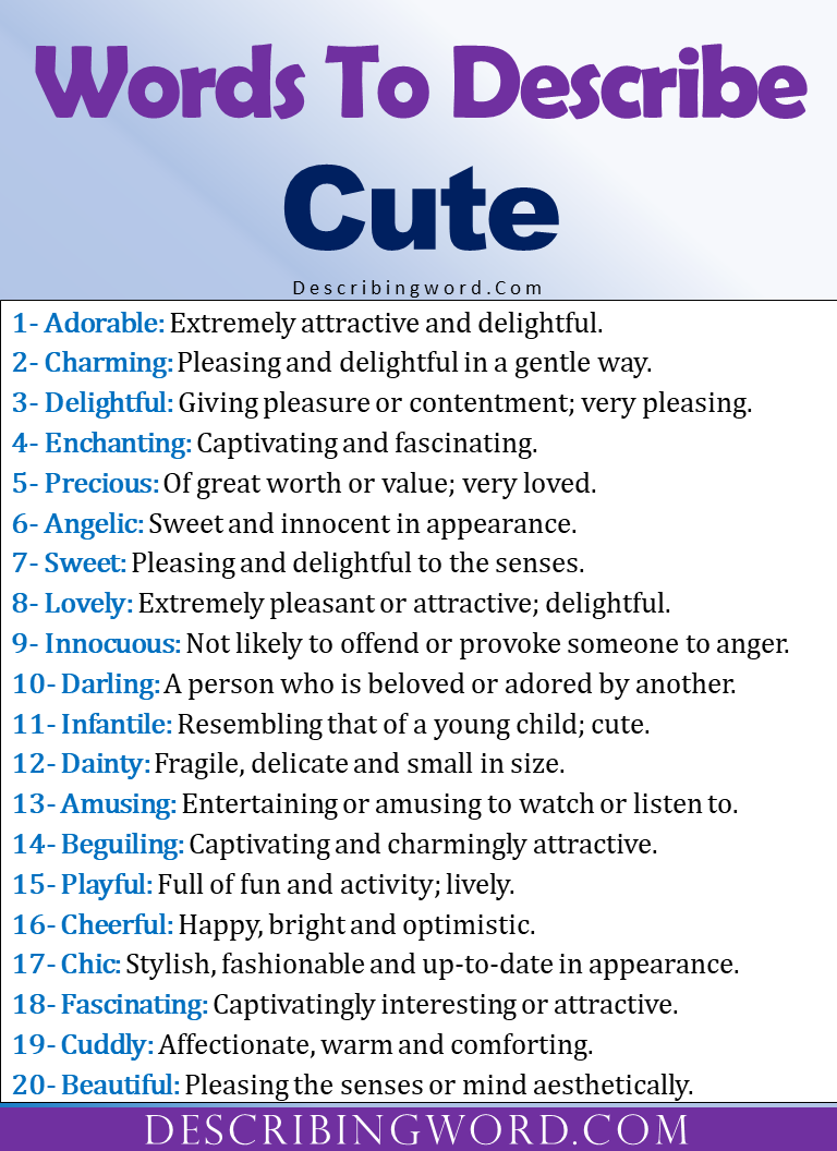 adjectives-for-cute-words-to-describe-cute-describingword-com