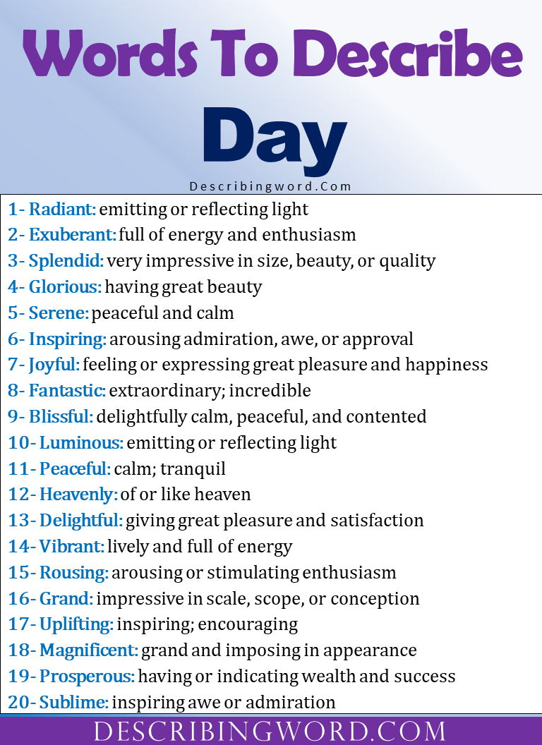 adjectives-for-day-words-to-describe-day-describingword-com