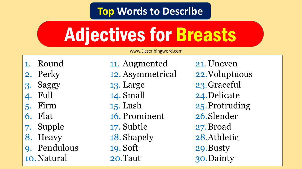 creative writing description of breasts