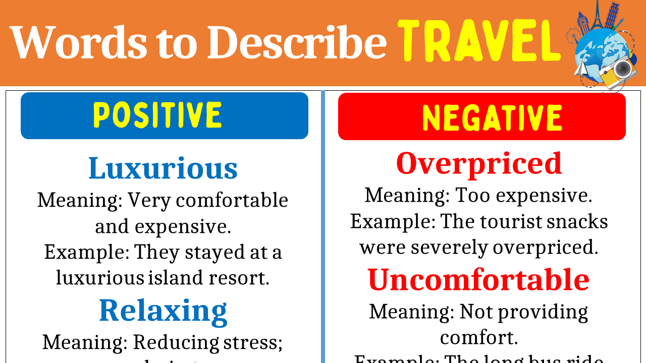 Adjectives for Travel Copy