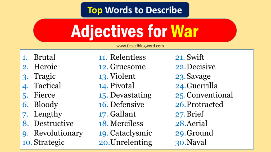 top-30-adjectives-for-war-negative-positive-words-describingword-com