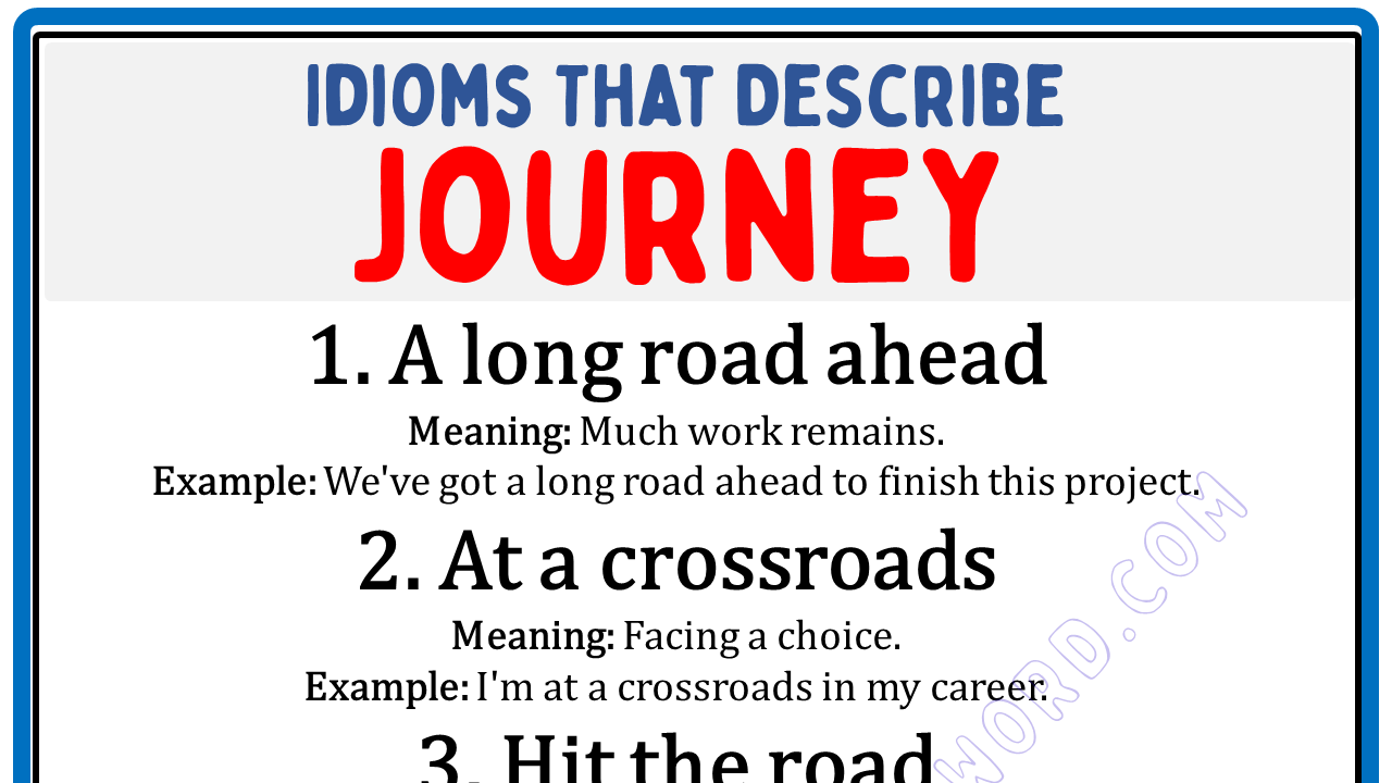 Idioms That Describe Journey Copy (2)